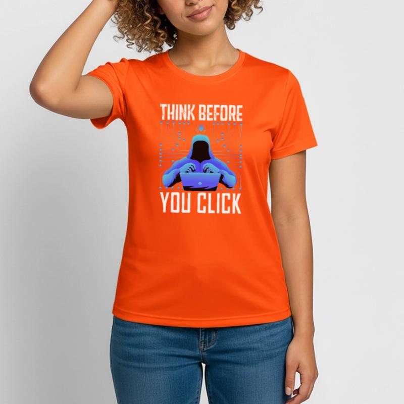 Hacker-Hacker-Hacker-Programmierer Linux Cybersicherheitsdaten Frauen T-Shirt atmungsaktiv