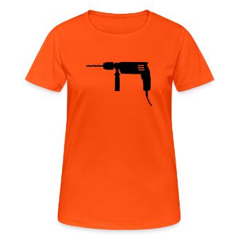 tool - Women's Breathable T-Shirt - neon orange - Front - AI Model Female 172 dark (172cm)
