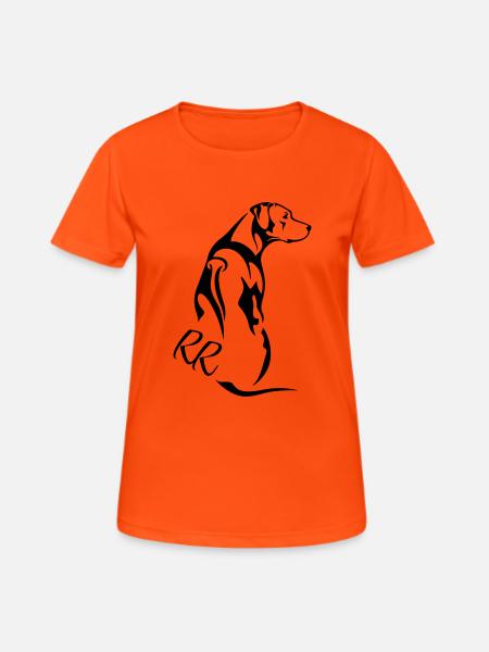 Rhodesian Ridgeback - Frauen T-Shirt atmungsaktiv - Neonorange