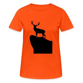 Horst - Frauen T-Shirt atmungsaktiv - Neonorange - Vorne - AI Model Female 172 dark (172cm)