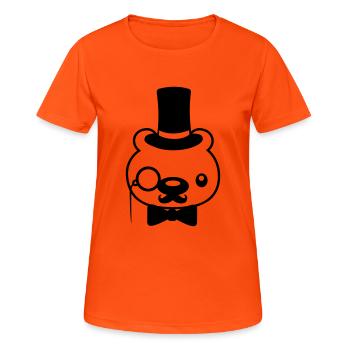 riche teddybaer herr sir - T-shirt respirant Femme - orange néon - Devant - AI Model Female 172 dark (172cm)