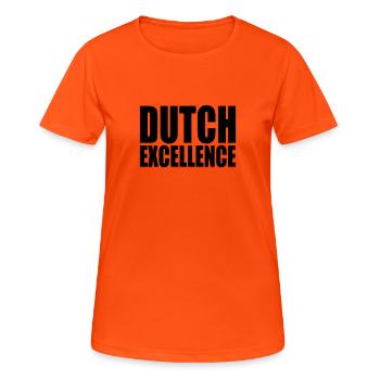 Dutch Excellence - Women's Breathable T-Shirt - neon orange - Front - AI Model Female 172 dark (172cm)