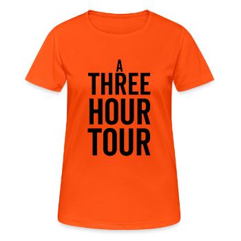 Eine dreistündige Tour - Frauen T-Shirt atmungsaktiv - Neonorange - Vorne - AI Model Female 172 dark (172cm)