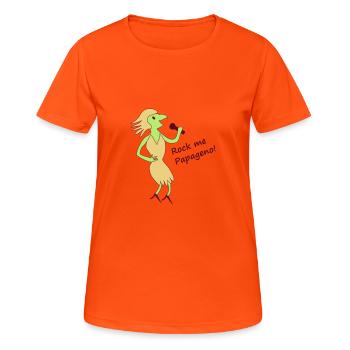 Papagena - in your desired colours - Women's Breathable T-Shirt - neon orange - Front - AI Model Female 172 dark (172cm)