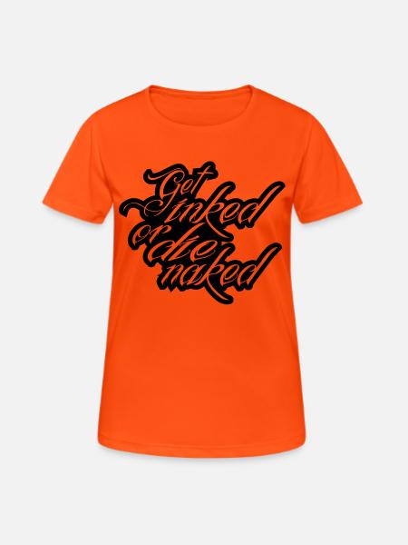 tattoo - Women's Breathable T-Shirt - neon orange