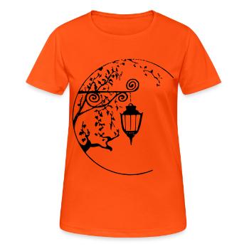 LATERNE - Frauen T-Shirt atmungsaktiv - Neonorange - Vorne - AI Model Female 172 dark (172cm)