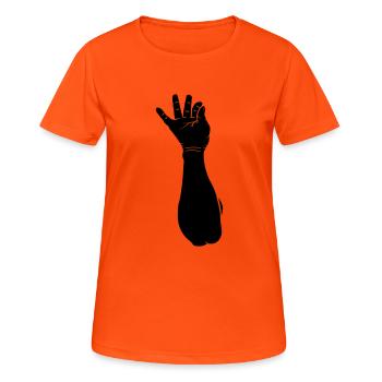 Saupoudrer de sel - T-shirt respirant Femme - orange néon - Devant - AI Model Female 172 dark (172cm)