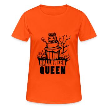 Halloween Queen - Women's Breathable T-Shirt - neon orange - Front - AI Model Female 172 dark (172cm)