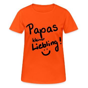 Daddy's little darling! :) - Women's Breathable T-Shirt - neon orange - Front - AI Model Female 172 dark (172cm)