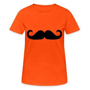 Bart - Frauen T-Shirt atmungsaktiv - Neonorange - Vorne - AI Model Female 172 dark (172cm)