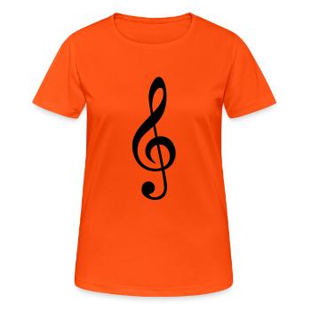 Remarque - T-shirt respirant Femme - orange néon - Devant - AI Model Female 172 dark (172cm)