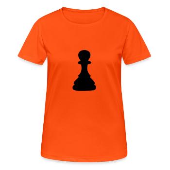 schach bauer - Frauen T-Shirt atmungsaktiv - Neonorange - Vorne - AI Model Female 172 dark (172cm)