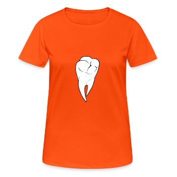 dent - T-shirt respirant Femme - orange néon - Devant - AI Model Female 172 dark (172cm)