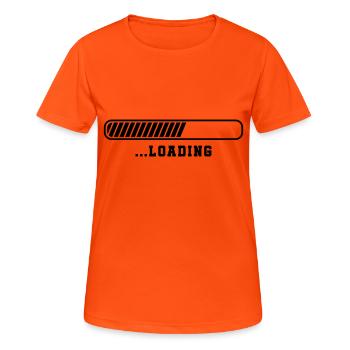 Loading - Women's Breathable T-Shirt - neon orange - Front - AI Model Female 172 dark (172cm)