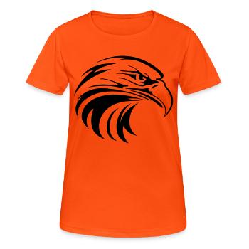 adler - Frauen T-Shirt atmungsaktiv - Neonorange - Vorne - AI Model Female 172 dark (172cm)