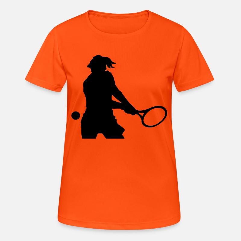 Tennis - Women's Breathable T-Shirt - neon orange