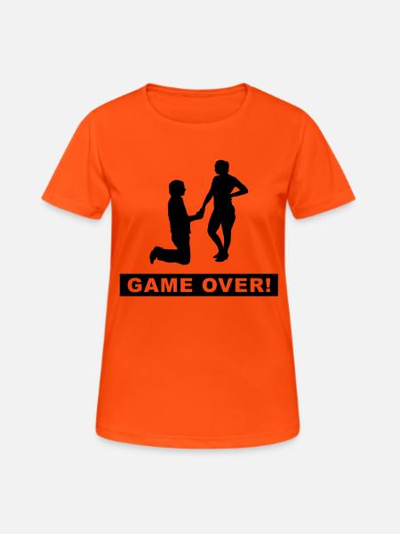 stag night - Women's Breathable T-Shirt - neon orange