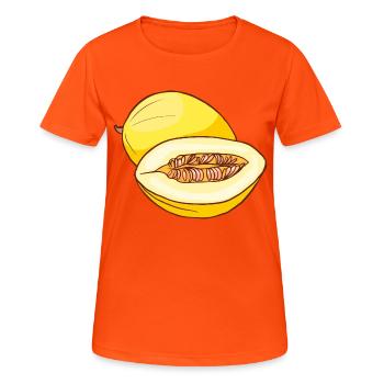 Melon de miel - T-shirt respirant Femme - orange néon - Devant - AI Model Female 172 dark (172cm)