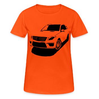 Sports Car SUV - Women's Breathable T-Shirt - neon orange - Front - AI Model Female 172 dark (172cm)