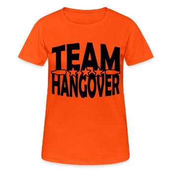 Party Team Hangover - Women's Breathable T-Shirt - neon orange - Front - AI Model Female 172 dark (172cm)