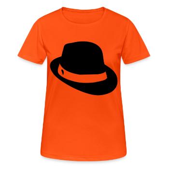 Gentleman - chapeau / a - T-shirt respirant Femme - orange néon - Devant - AI Model Female 172 dark (172cm)