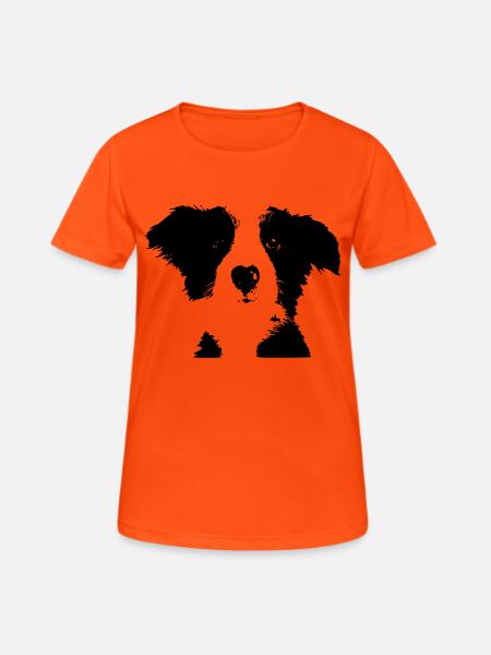 dog - Women's Breathable T-Shirt - neon orange