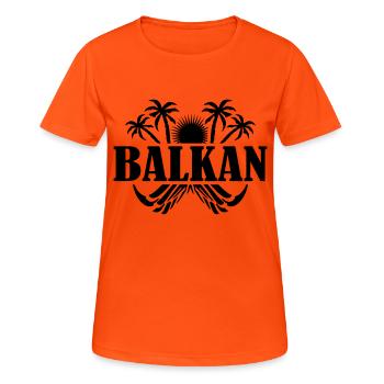 balkan - Women's Breathable T-Shirt - neon orange - Front - AI Model Female 172 dark (172cm)
