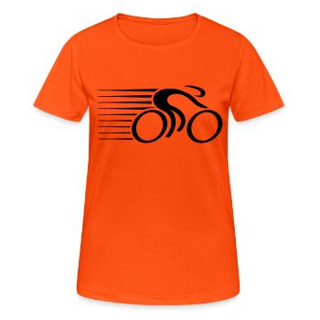 Fast Bicycle Race - T-shirt respirant Femme - orange néon - Devant - AI Model Female 172 dark (172cm)