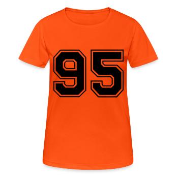 95 - Women's Breathable T-Shirt - neon orange - Front - AI Model Female 172 dark (172cm)
