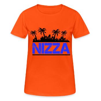 Nice - Women's Breathable T-Shirt - neon orange - Front - AI Model Female 172 dark (172cm)
