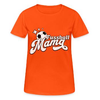 Soccer mom for moms on the soccer field - Women's Breathable T-Shirt - neon orange - Front - AI Model Female 172 dark (172cm)
