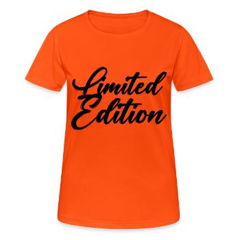 limited edition - Frauen T-Shirt atmungsaktiv - Neonorange - Vorne - AI Model Female 172 dark (172cm)