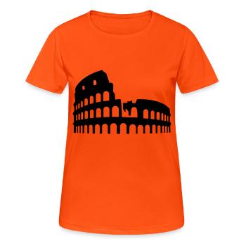 coliseum colosseum - Women's Breathable T-Shirt - neon orange - Front - AI Model Female 172 dark (172cm)
