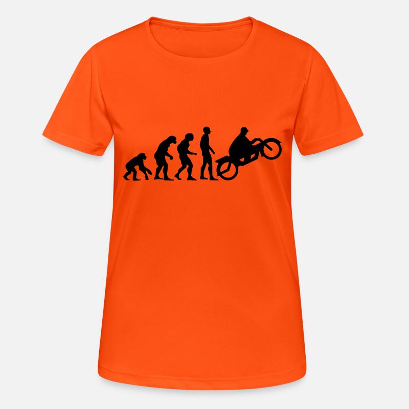 évolution du moteur 2 - T-shirt respirant Femme - orange néon