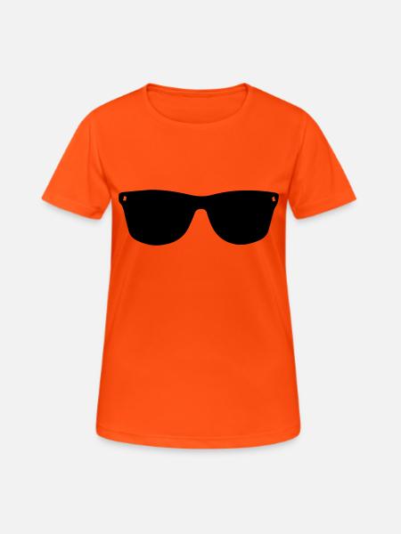 retro - Women's Breathable T-Shirt - neon orange