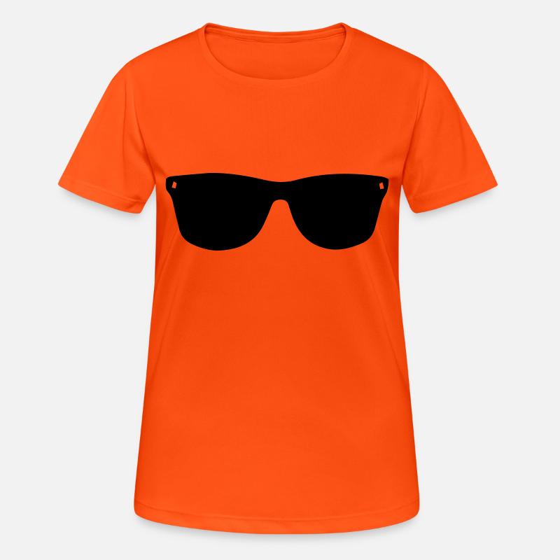 retro - Women's Breathable T-Shirt - neon orange