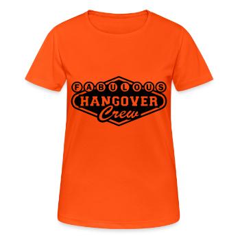 Fab. Hangover Crew - Women's Breathable T-Shirt - neon orange - Front - AI Model Female 172 dark (172cm)