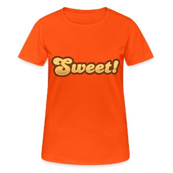 Sweet - Women's Breathable T-Shirt - neon orange - Front - AI Model Female 172 dark (172cm)