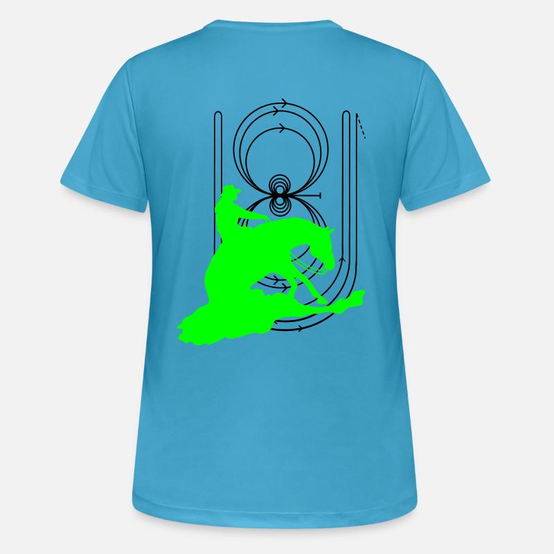 reining_pattern_sliderin - Women's Breathable T-Shirt - sapphire blue