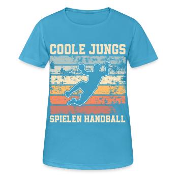 Handball Handballer - Frauen T-Shirt atmungsaktiv - Saphirblau - Vorne - AI Model Female 172 dark (172cm)