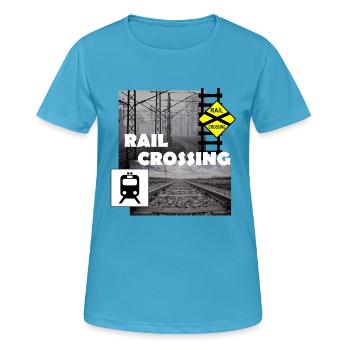 RAIL CROSSING - Women's Breathable T-Shirt - sapphire blue - Front - AI Model Female 172 dark (172cm)