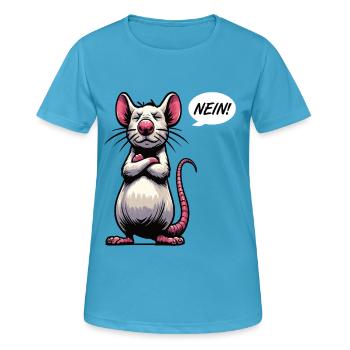No Rat Rats Rat Owner Rat Lovers - Women's Breathable T-Shirt - sapphire blue - Front - AI Model Female 172 dark (172cm)
