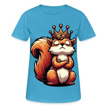 Écureuil Écureuil Écureuil Amoureux des rongeurs - T-shirt respirant Femme - bleu saphir - Devant - AI Model Female 172 dark (172cm)