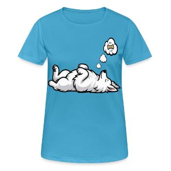 White Shepherd Shepherd Shepherd Dogs - Women's Breathable T-Shirt - sapphire blue - Front - AI Model Female 172 dark (172cm)