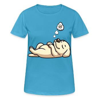 Labrador Labrador propriétaire Labrador lover - T-shirt respirant Femme - bleu saphir - Devant - AI Model Female 172 dark (172cm)