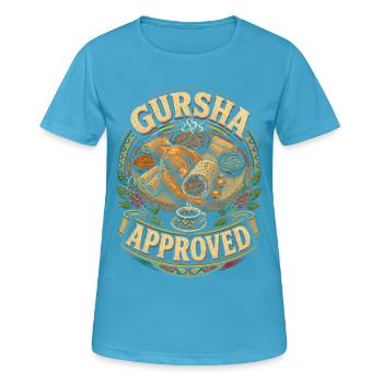 Äthiopien Äthiopisch Äthiopier Gursha Approved - Frauen T-Shirt atmungsaktiv - Saphirblau - Vorne - AI Model Female 172 dark (172cm)