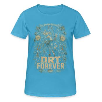 Baumpfleger Baumpflege DRT Forever - Frauen T-Shirt atmungsaktiv - Saphirblau - Vorne - AI Model Female 172 dark (172cm)