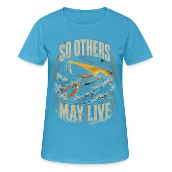 Küstenwache Rettungsschwimmer So Others May Live - Frauen T-Shirt atmungsaktiv - Saphirblau - Vorne - AI Model Female 172 dark (172cm)