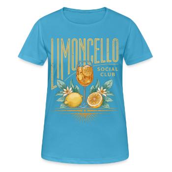 Limoncello Social Club Illustration - Women's Breathable T-Shirt - sapphire blue - Front - AI Model Female 172 dark (172cm)