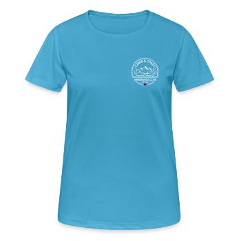 Fjord & Coast Endurance Club - Women's Breathable T-Shirt - sapphire blue - Front - AI Model Female 172 dark (172cm)